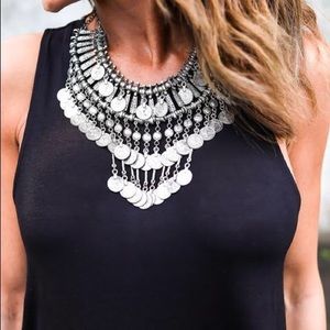 Vici Xenia Coin Bib Necklace